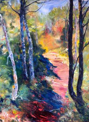 Follow the Path, original oil painting by Brenda McClellan