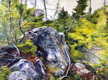 On The Rock, original oil painting by Brenda McClellan