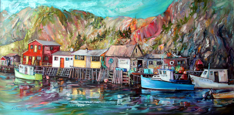 Another moment at the Battery -art by Natalia Charapova