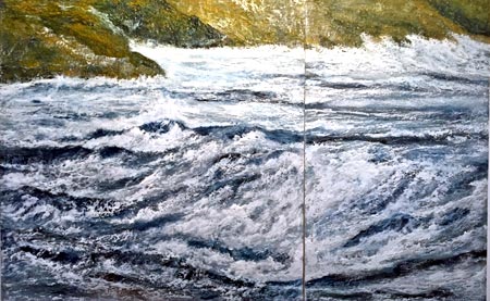 Po Chun Lau - encaustic painting called One february Morning