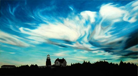 oil painting by David Baltzer, called Twillingate Light