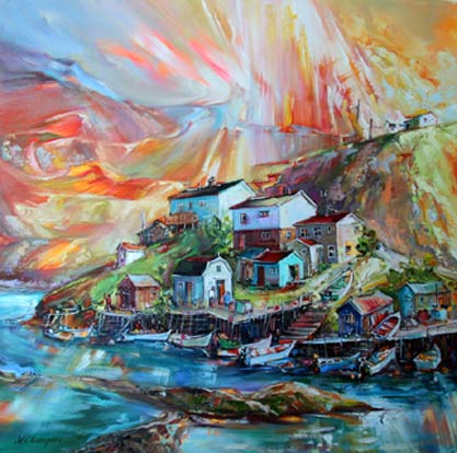 oil painting by Natalia Charapova called Morning Glow at  Burgeo