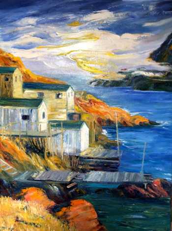 Out on the Narrows II, original oil painting by Brenda McClellan 