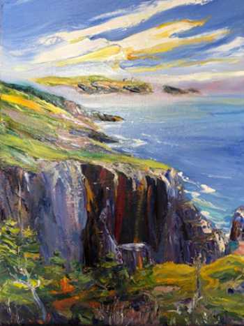 Port Union Light, original oil painting by Brenda McClellan