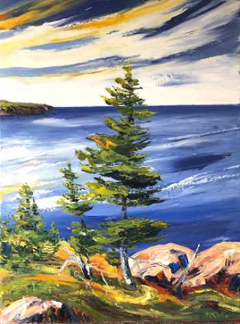 Standing Alone III, original oil painting by Brenda McClellan