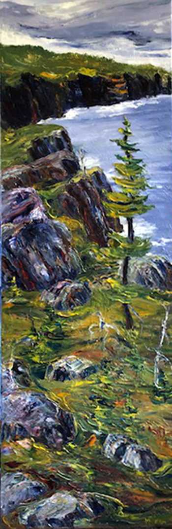 Standing Alone, original oil painting by Brenda McClellan 