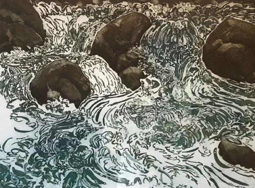 Original art by Sylvia Bendzsa - etching