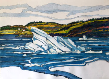 Original art by Sylvia Bendzsa of a baby berg