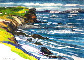 Original art by Sylvia Bendzsa - coast