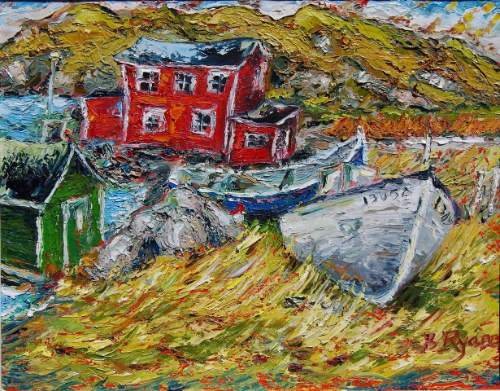 La Manche in Flowers, oil painting by 
Irene Duma 