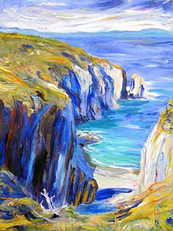 Shoe Cove Walk, Original oil painting by Brenda McClellan 