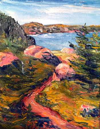 Signal Hill, Original oil painting by Brenda McClellan