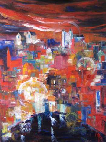 Silent Knight II, Original oil painting by Brenda McClellan